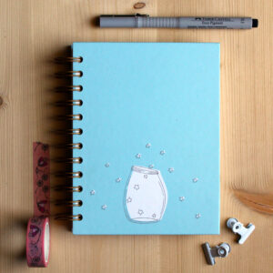 notebook azzurro