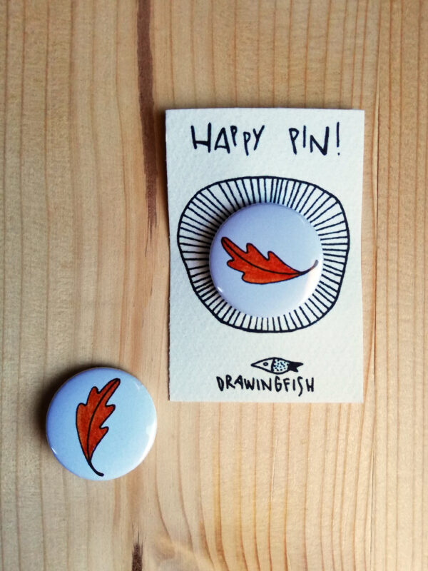 Happy Pin! - Foglia Arancio