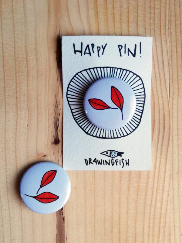 Happy Pin! - Foglia Rossa